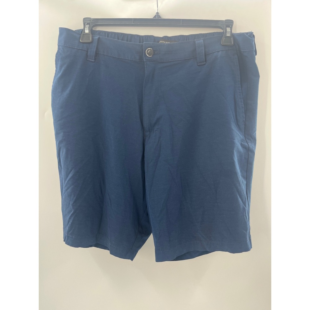 Banana Republic Mens 38 Navy Blue Performance Tech Shorts Elastic Waist Golf